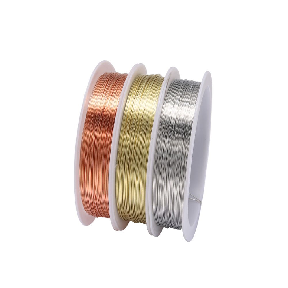 Copper Wire Roll - 1 لفة قوي سبائك الذهب الأسلاك