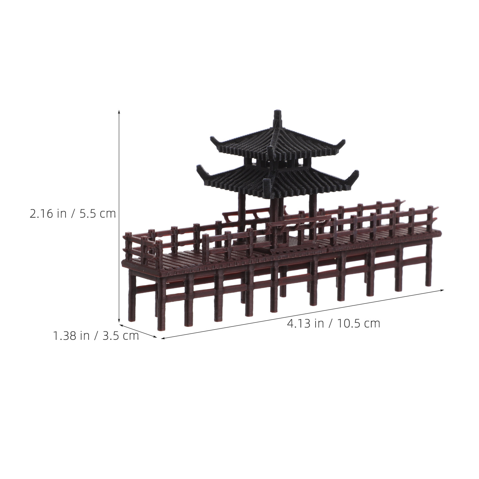 زينة جسر صغير على شكل جناح صين - مراجعة Bonsai Garden Landscape Design وسعره
