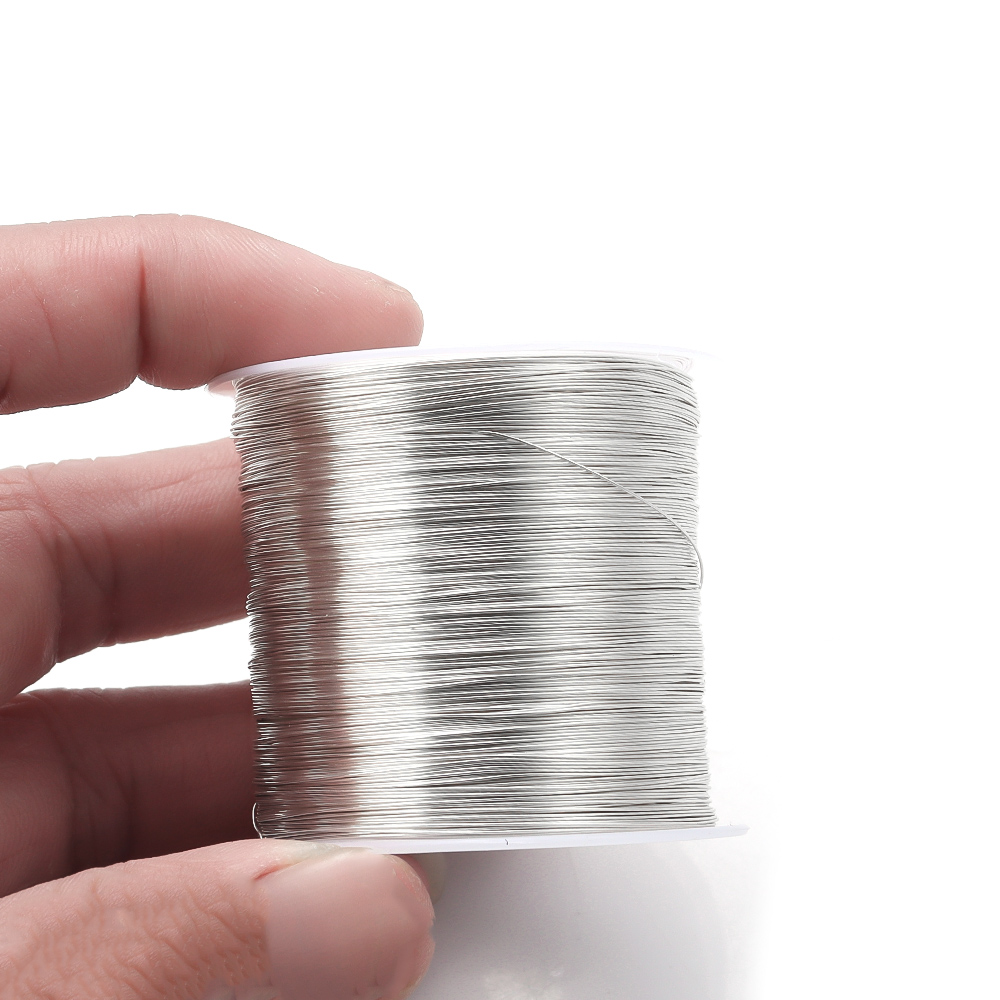 100 متر/لفة الذهب والفضة اللون - مراجعة Copper Wire Roll وسعره