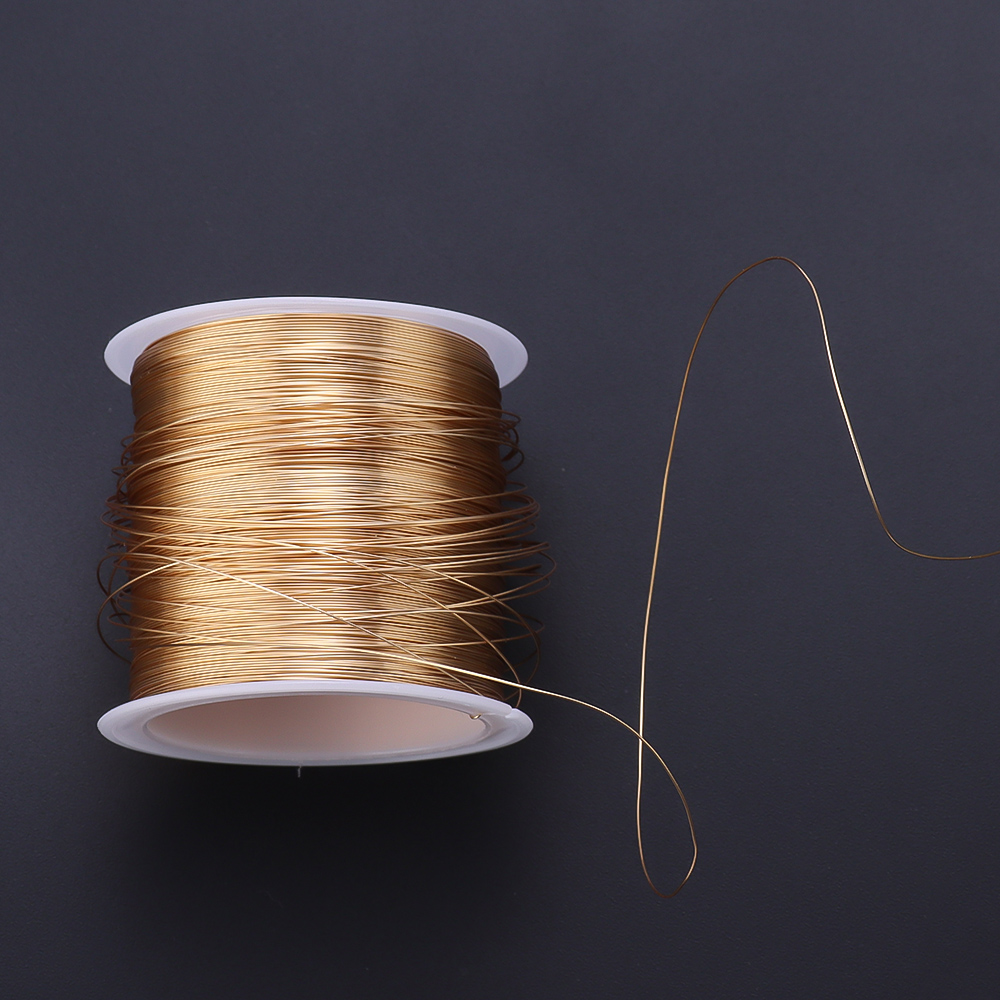 100 متر/لفة الذهب والفضة اللون - مراجعة Copper Wire Roll وسعره
