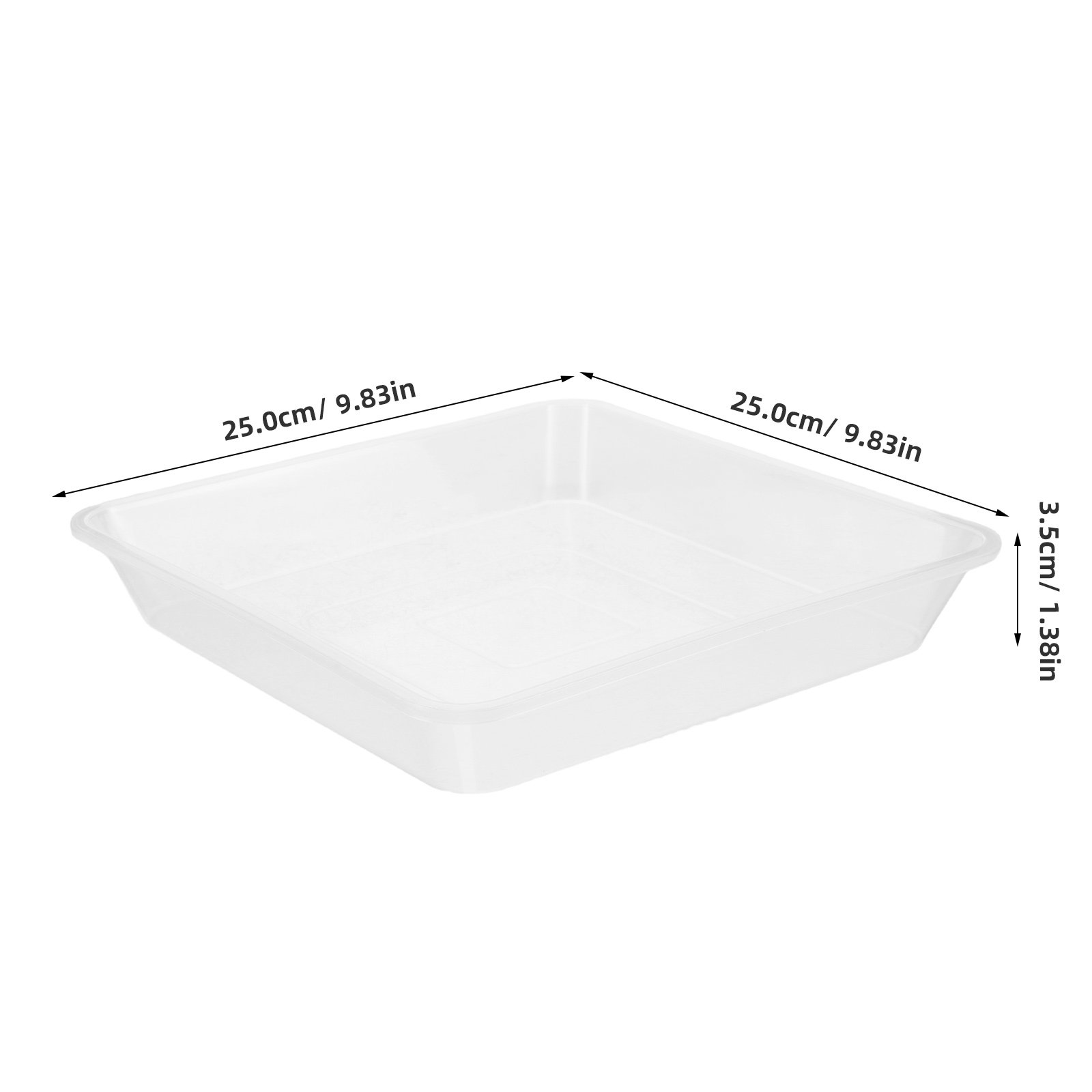 4 قطع من أطباق النباتات المربع - مراجعة Drip Tray Saucer وسعره
