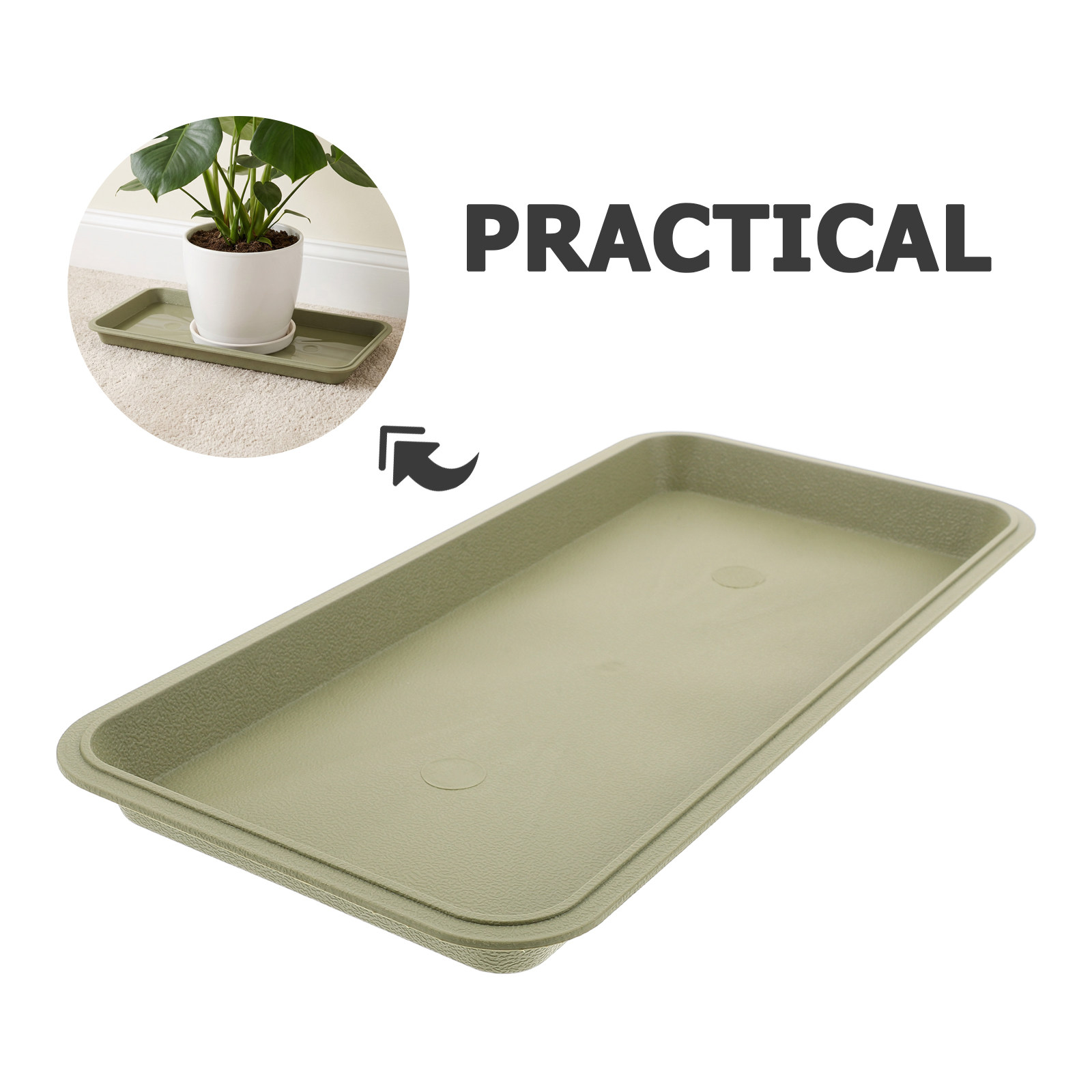 صينية بلاستيكية مستطيلة للنبات - مراجعة Drip Tray Saucer وسعره