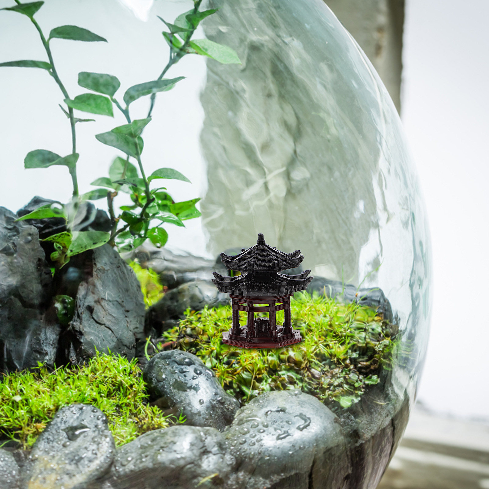 تمثال بلاستيكي صغير بتصميم ثما - مراجعة Bonsai Garden Landscape Design وسعره