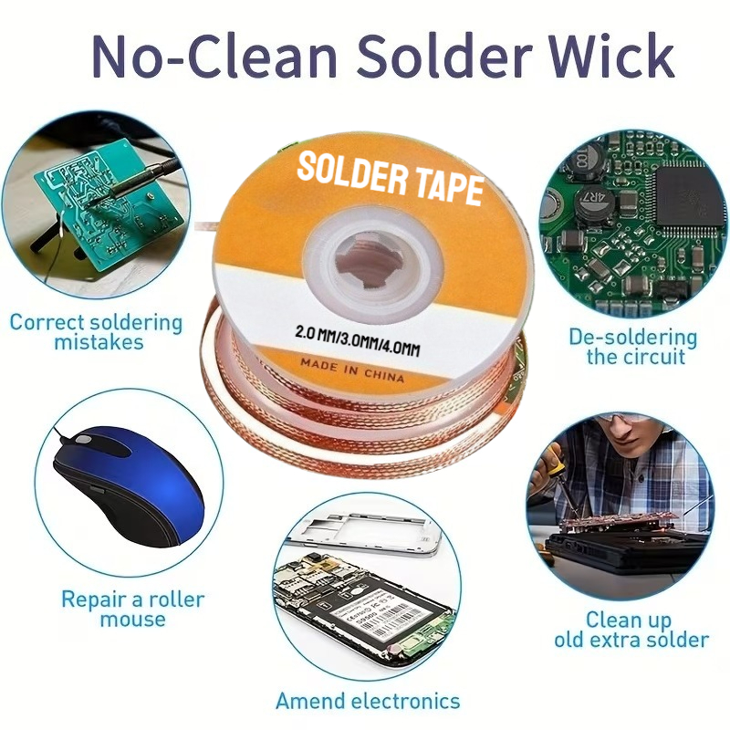 شريط نحاسي لإزالة اللحام بدون  - مراجعة Copper Wire Roll وسعره